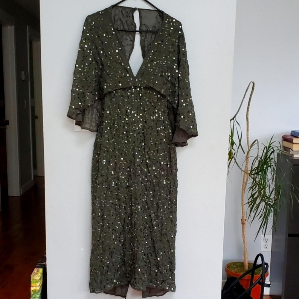 Asos Green Batwing Dress